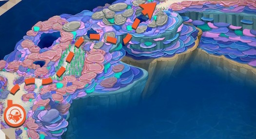 ポケモンスナップ 海のマップでイルミナオーブが使えない時にすること 光るクリスタフラワーの場所